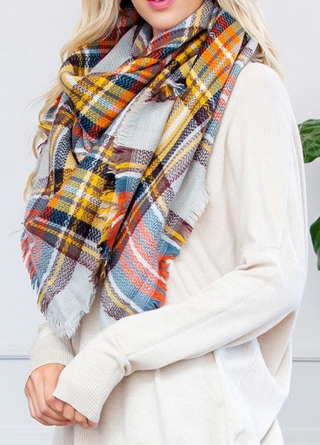 Blanket Scarf - Mustard