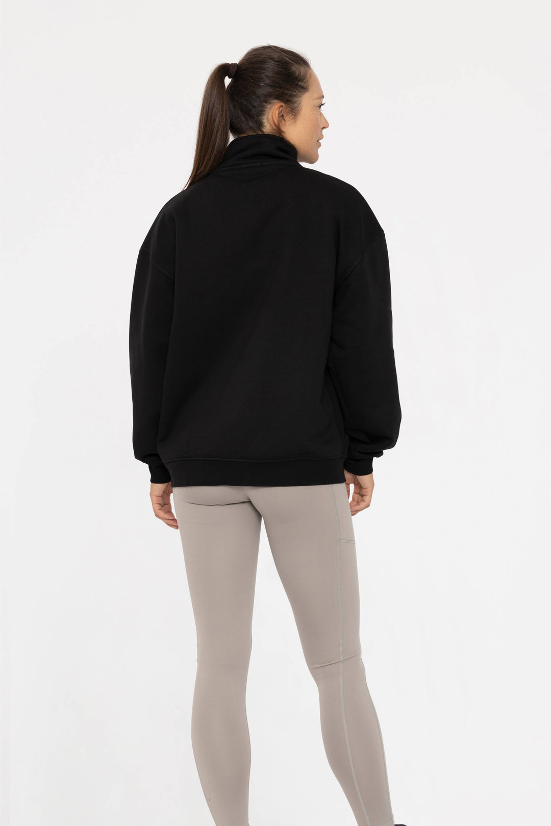 Allison Mock Neck Sweater - Black