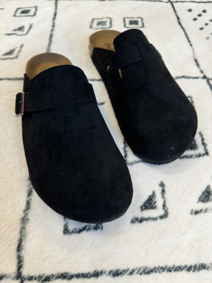 Bria Cork Clogs - Black