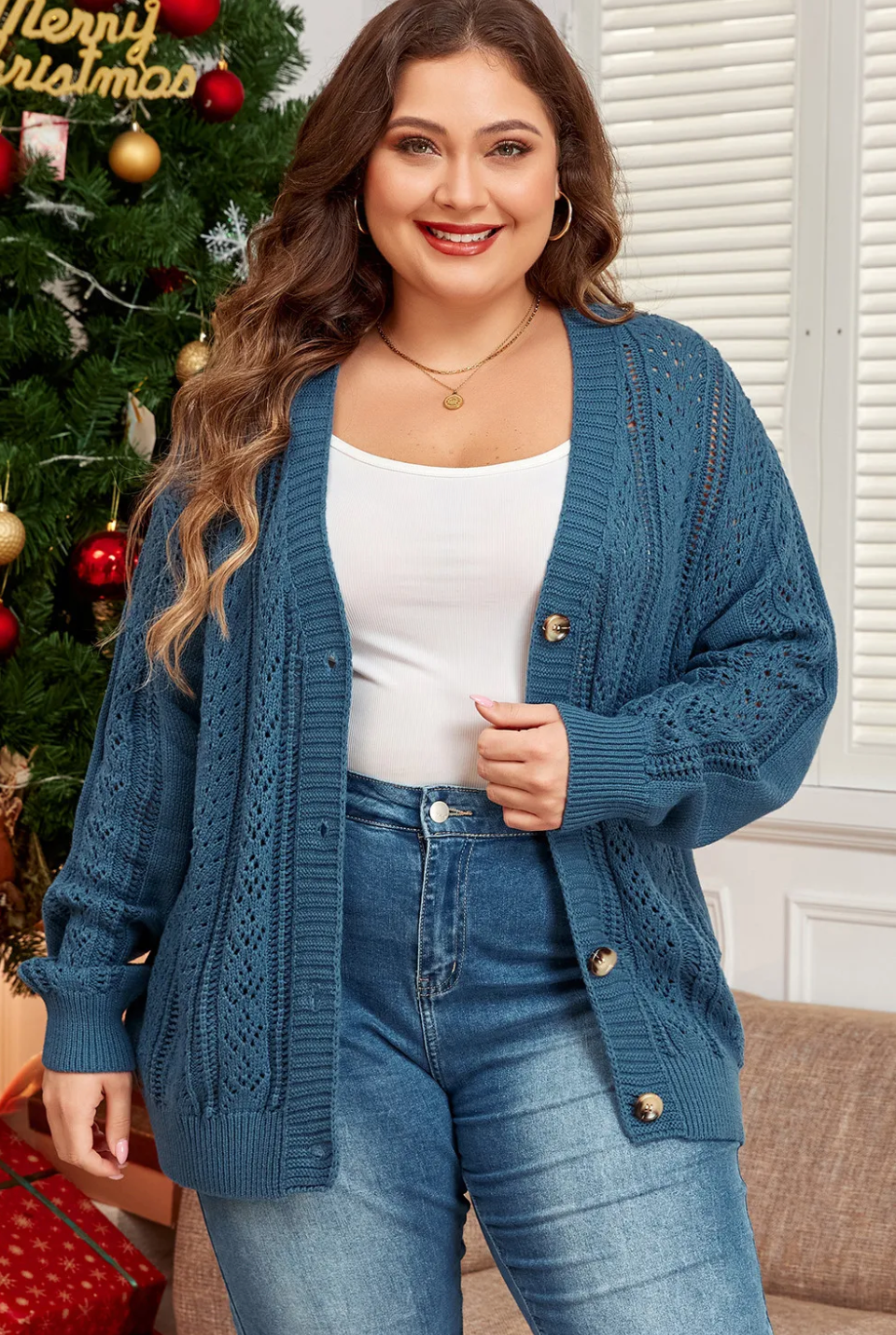 Charlene Cardigan - Blue