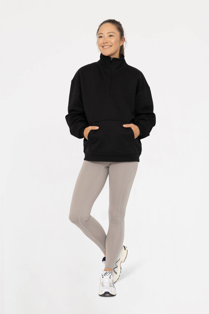 Allison Mock Neck Sweater - Black