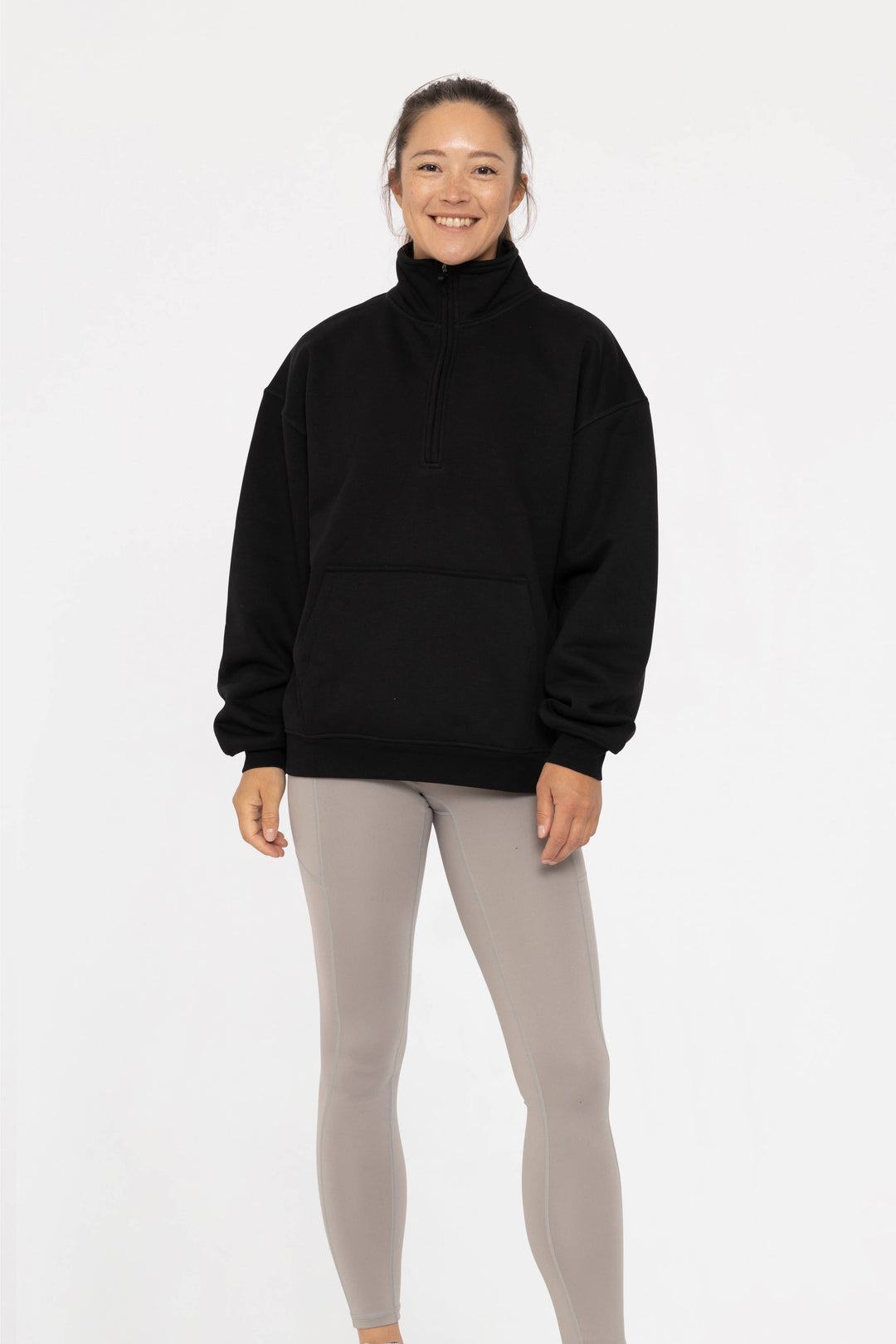 Allison Mock Neck Sweater - Black