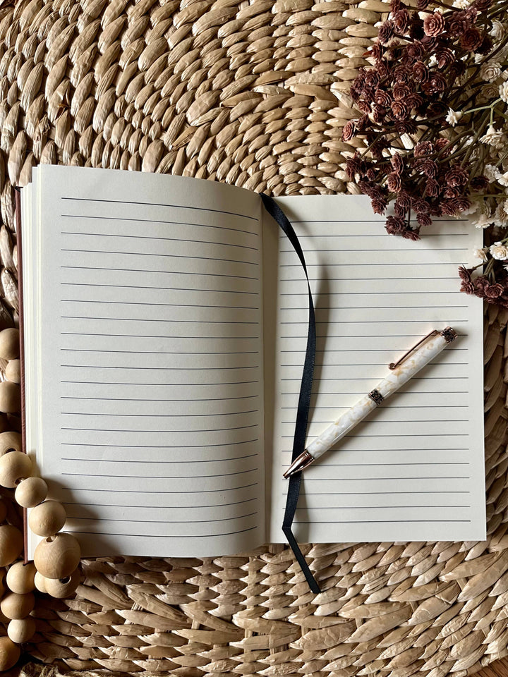 Love and Poetry Taylor Inspired Leatherette Journal: Brown w/ Black Text